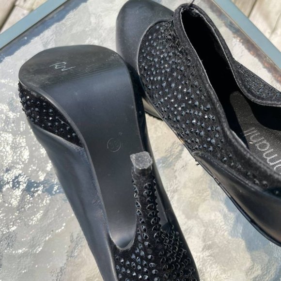 Sparkly black heels size 7(38) - Picture 3 of 3